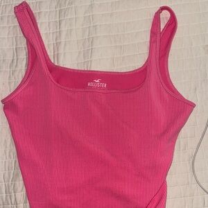 Hollister Fuchsia Ribbed Tank Top